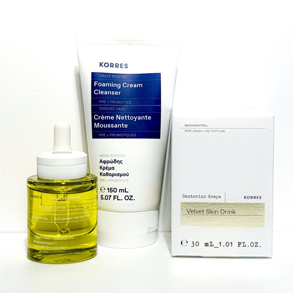 New/ Unopened Korres Cleanser and Facial Treatment